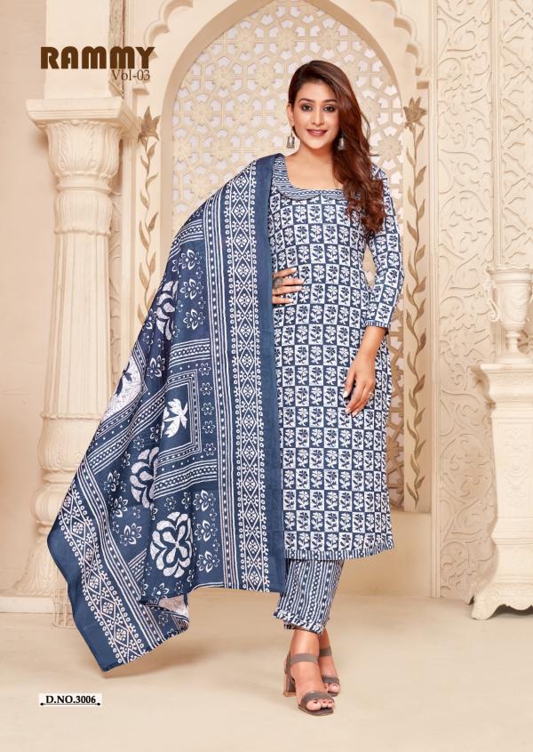 Skt Rammy Vol 3 Printed Cotton Dress Material Collection
